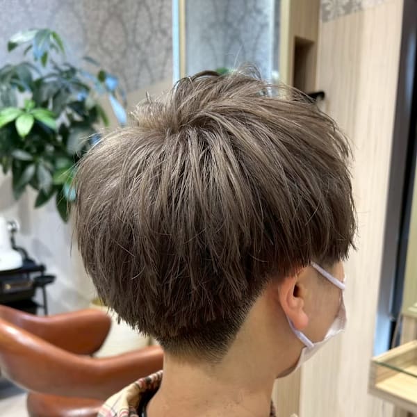 ツーブロック×スキンフェード