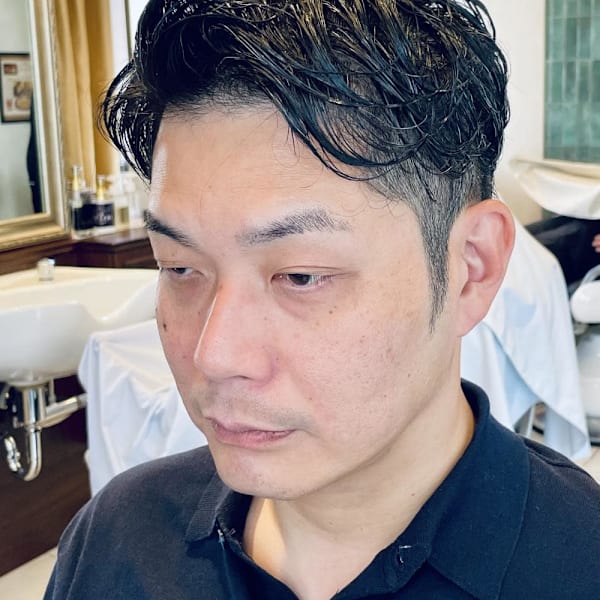 【40代 男性】ロンドンツーブロパーマ（大宮/バーバー）
