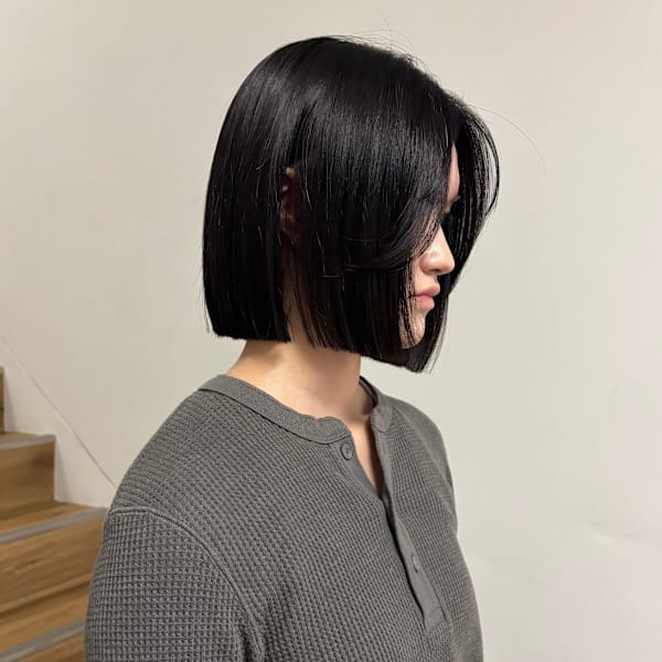 切りっぱなしボブアゴラインボブミニボブ