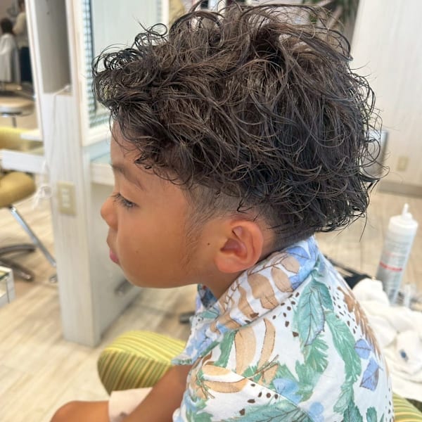 サイドすっきり爽やかツイストパーマ