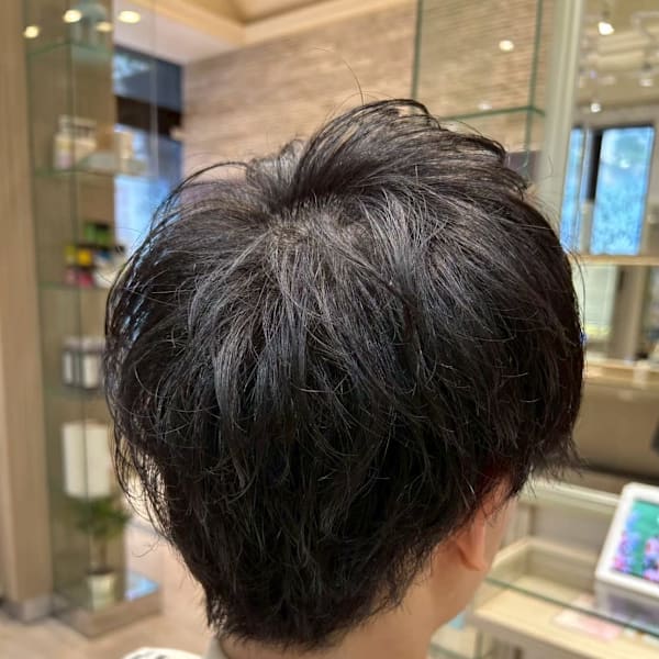 ナチュラルマッシュレイヤーショート