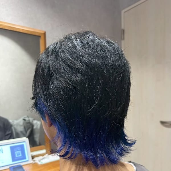 ブルーグラデーションウルフ