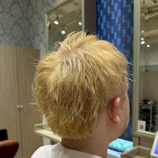 ハイトーンショートマッシュ