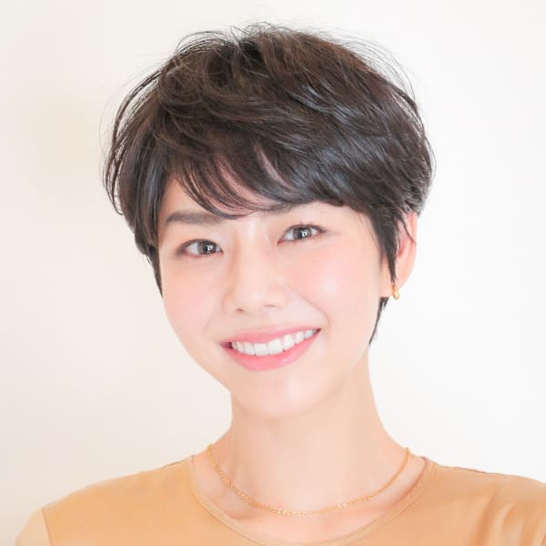 前下がりショート・ボブ/絶壁解消/前髪あり/40代/30代