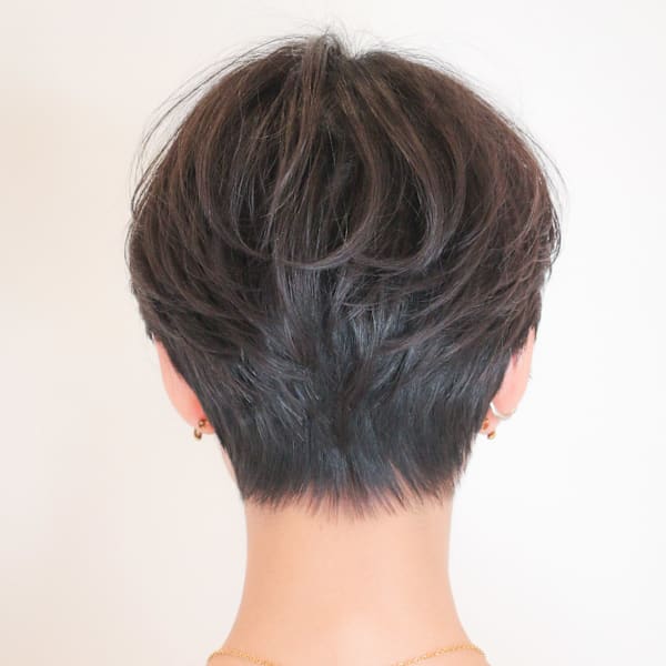 前下がりショート・ボブ/絶壁解消/前髪あり/40代/30代