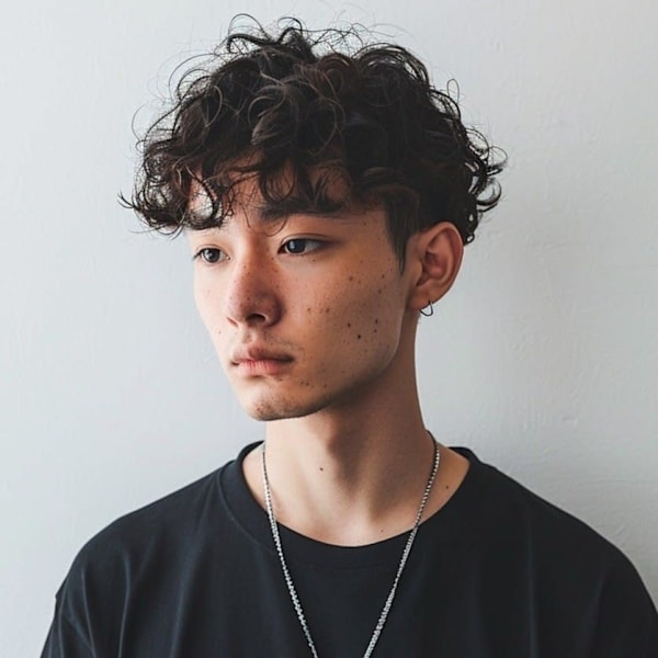 ツイストスパイラルパーマ　マッシュヘア 束感　艶感　黒髪|髪質改善 SEPT. 天神大名