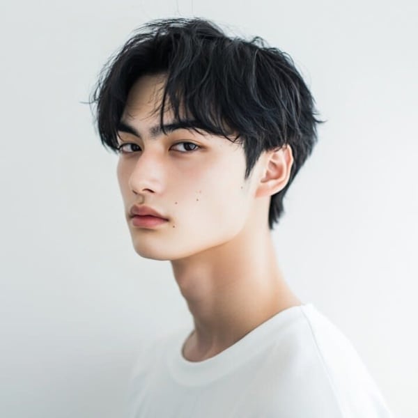 センターパート ツーブロック 眉カット 韓国ヘア ヘッドスパ|髪質改善 SEPT. 天神大名