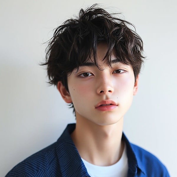 メンズショート ニュアンスパーマ 束感 マッシュショート|髪質改善 SEPT. 天神大名