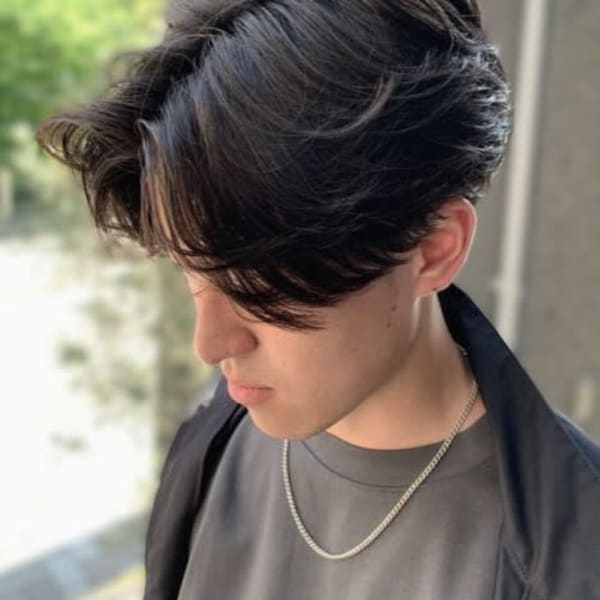 大人の余裕漂うナチュラルマッシュ