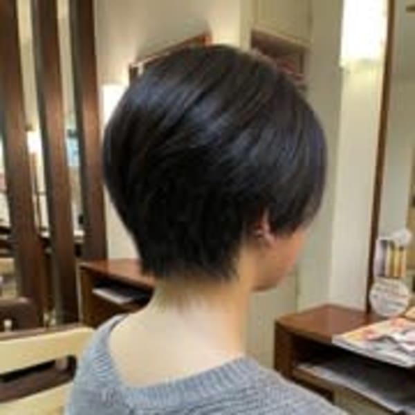 ひし形☆小顔ショート|Hair studio Olive 駒川店