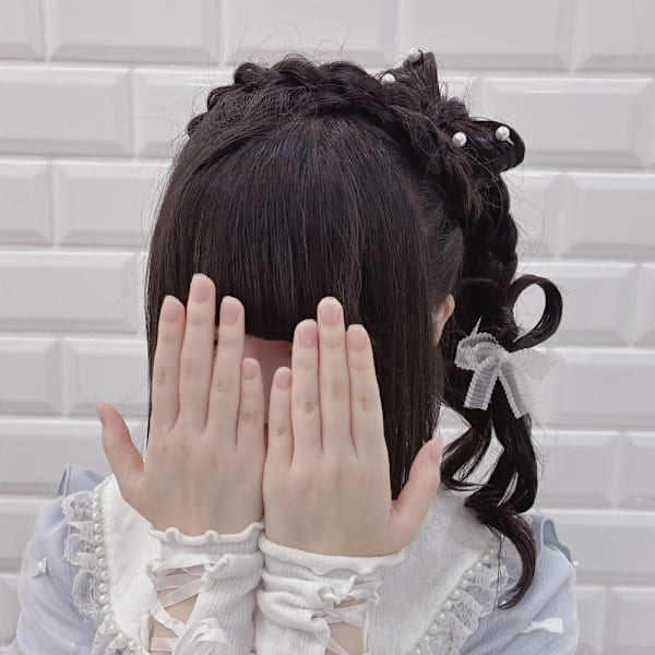 立体リボンサイドポニー×垂らしハート*まゆ