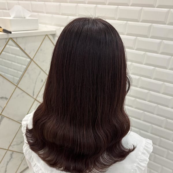 ブリーチなし馴染ませピンクブラウン＊まゆ