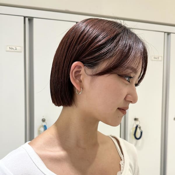 透明感カラー/ブリーチなしWカラー/髪質改善/伊勢原