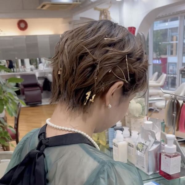 【ショート参列ヘア】