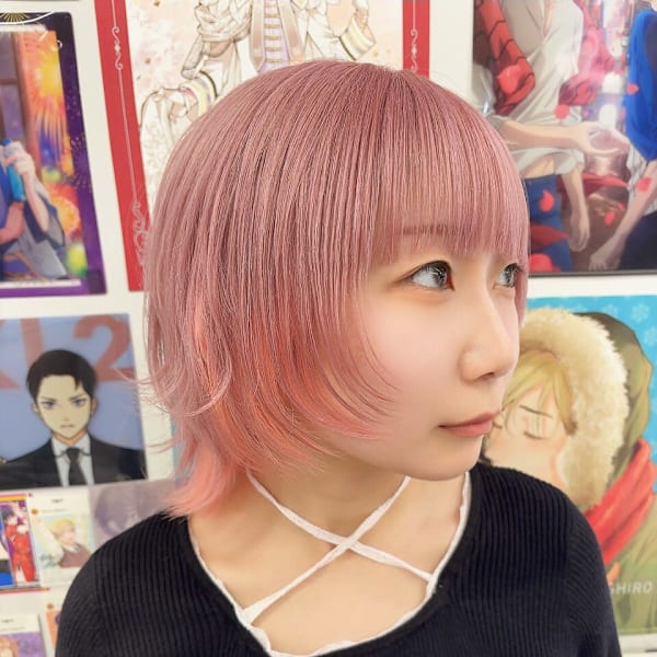 ウルフカット/推しカラー/インナーカラー/ケアブリーチ