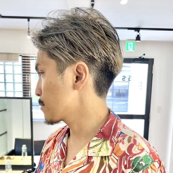 波巻きパーマメンズツイストスパイラルパーマツーブロック|5 SCENE AOYAMA