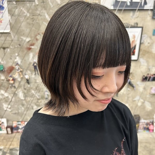 ショートウルフ ウルフヘア レディースウルフ