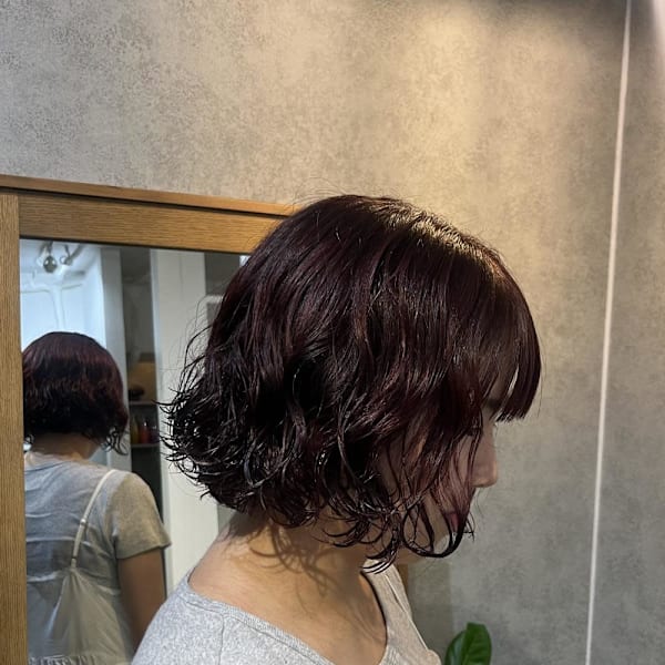 ♪艶感たっぷり!クリームパーマ×暖色カラー|en.