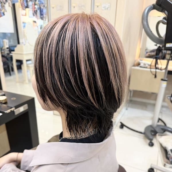 ウルフマッシュアンブレラカラースモーキーピンク