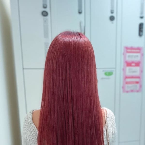 透明感カラー/ブリーチなしWカラー/髪質改善/伊勢原