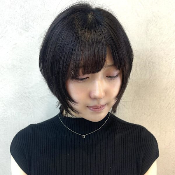 ワイドバング/ホワイトブロンド[髪質改善/ヘアセット/大宮]