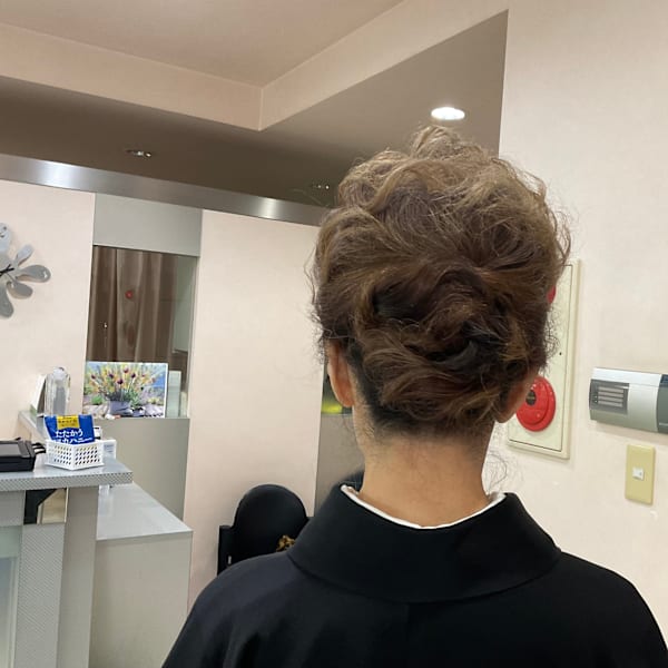 大人の和装ヘアセット