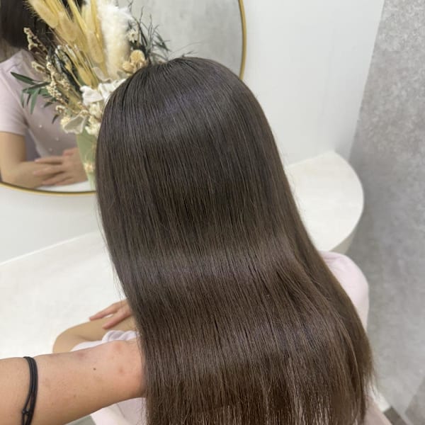 ミディアム/暗めカラー/デザインカラー/フェイスフレーミング