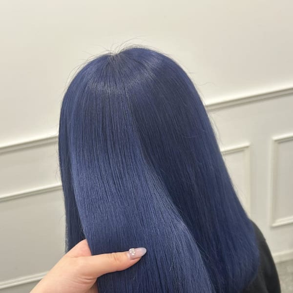 【2ブリーチ〜】で作るネイビーブルー♪ *ひな*