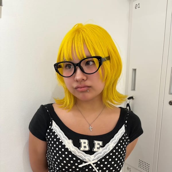 ハイトーンデザイン×髪質改善カラー