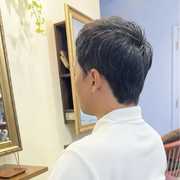 アップバングショート