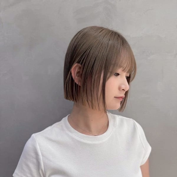 ボブ/髪質改善カラー/ワンブリーチ