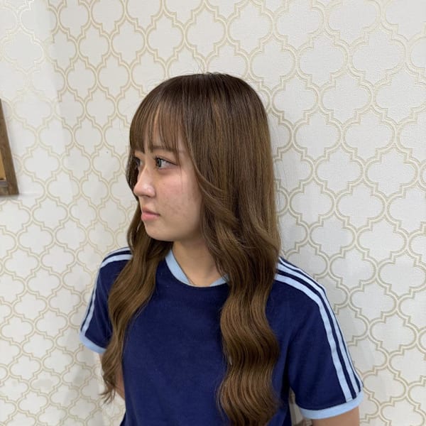 アッシュベージュロング!