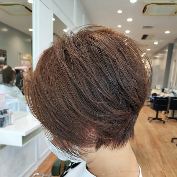 ママ友人気ショートボブスタイル|odd-jobs KUM hair & make