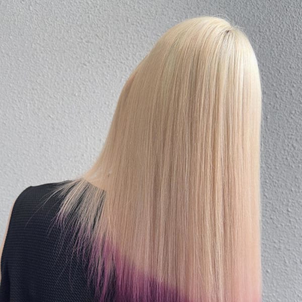 エンドカラーピンク/ホワイトブロンド/エンドカラー