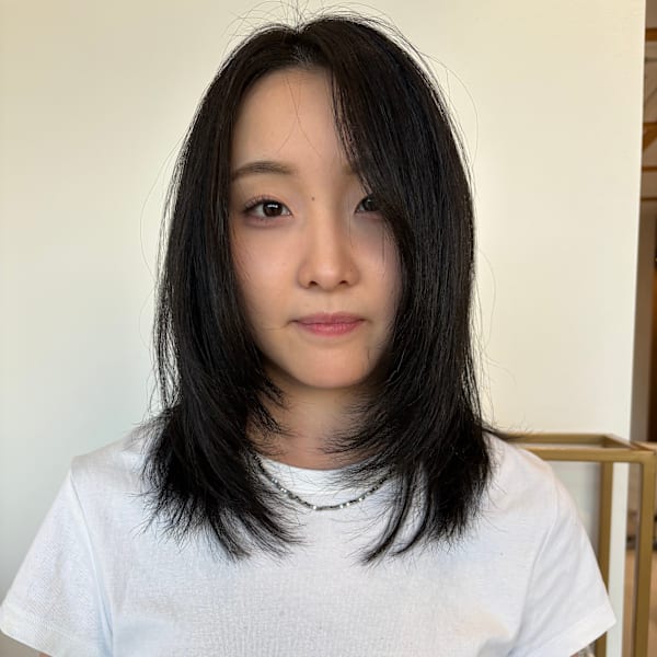 福井大和田/顔周りレイヤー/ザクザクレイヤー/レイヤーカット|coto 福井大和田店 髪質改善トリートメント&ハイトーンカラー