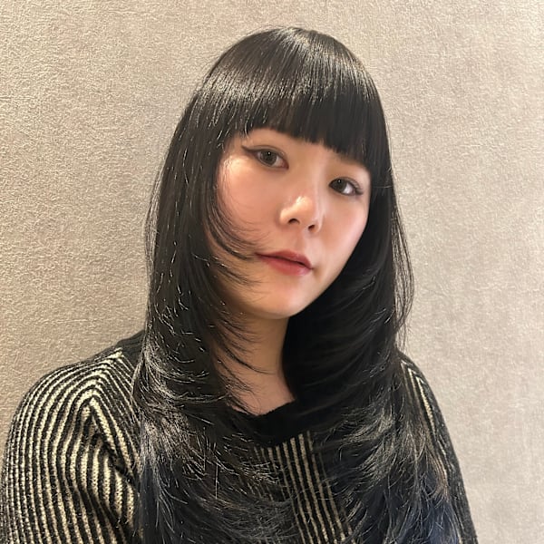 福井大和田/顔周りレイヤー/ザクザク/バタフライカット