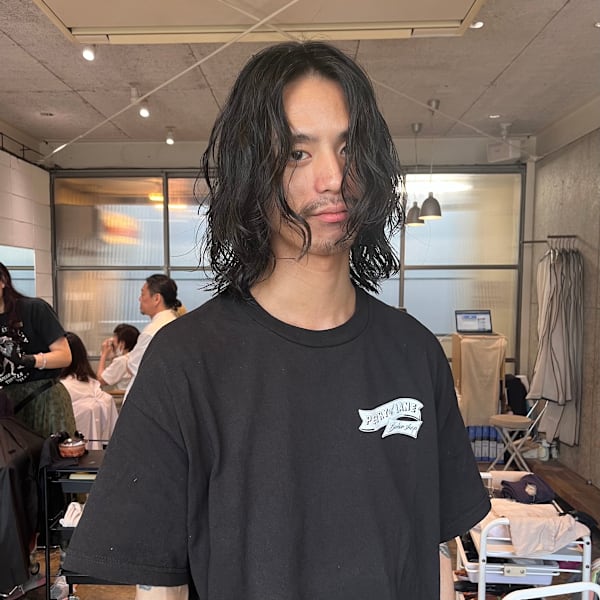 メンズパーマ/ロング/ミディアム/スパイラルパーマ