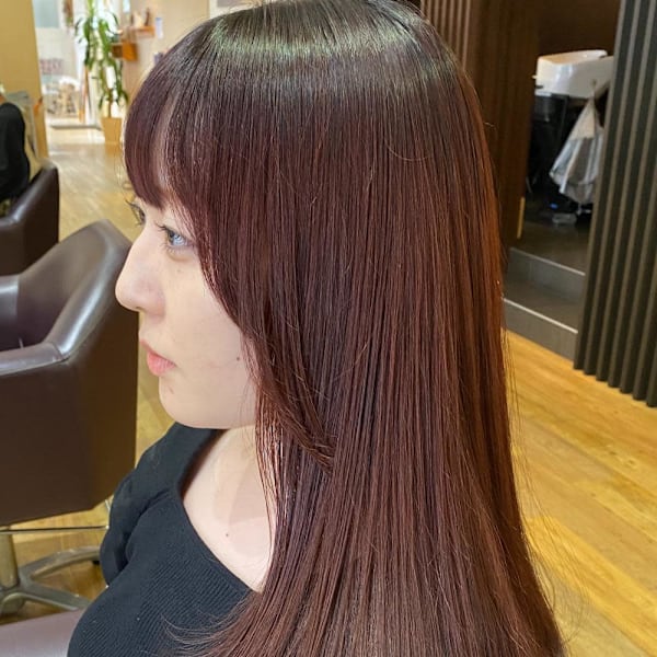 艶々!ブリーチなし☆レッドバイオレット