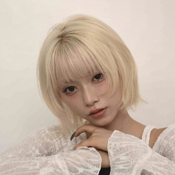 レイヤーボブとブランドは相性抜群！ハイトーンで楽しく♪|sie by KENJE