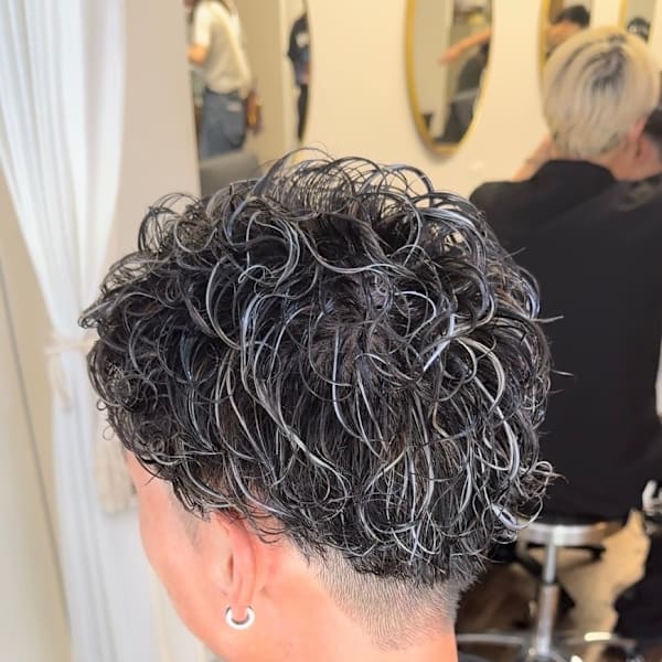 パーマ×ハイライト