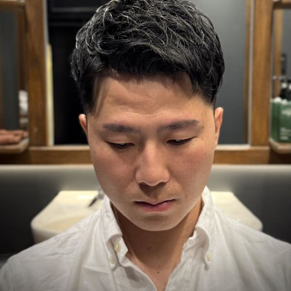 メンズショート 刈り上げ フェード