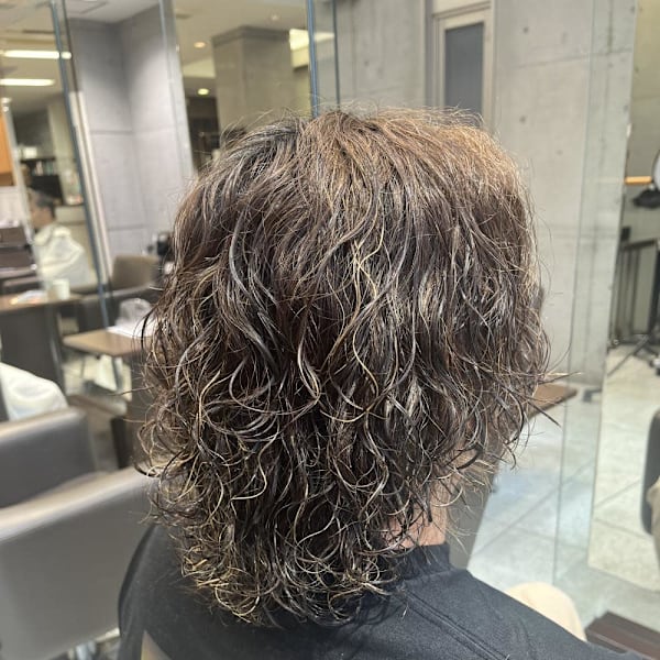 メンズ サーフカールパーマ