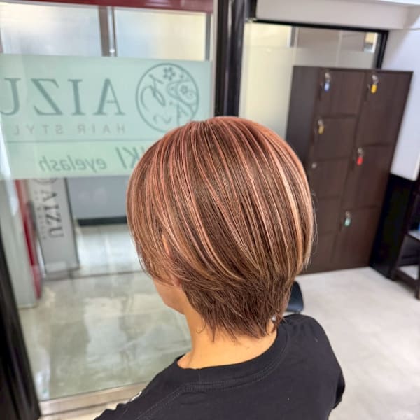 白髪ぼかしハイライト