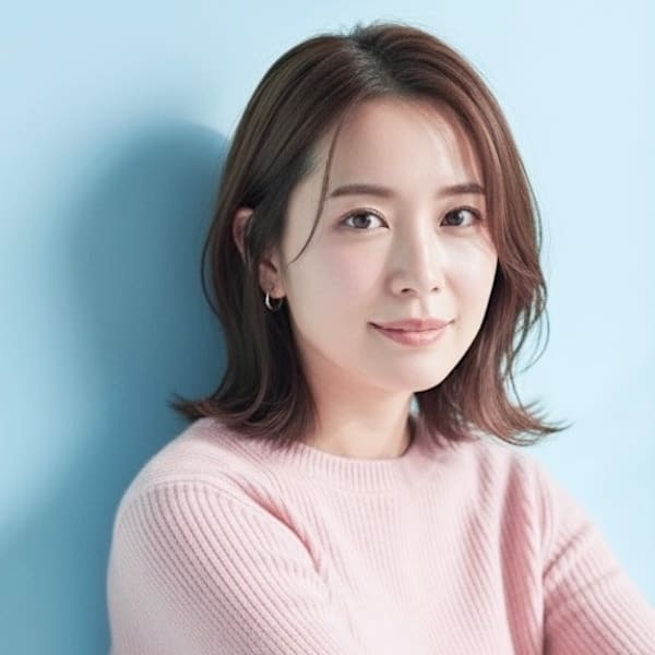 ナチュラルハーブカラーの軽やか外ハネボブ|Hivira(ハイビラ)武蔵小山の美容室