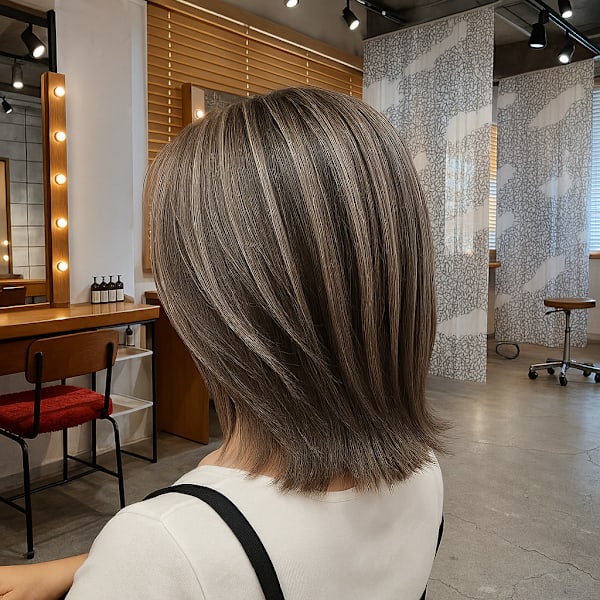 透明感ハイライト×レイヤーボブ|COMMON hair design【コモン ヘアー デザイン】