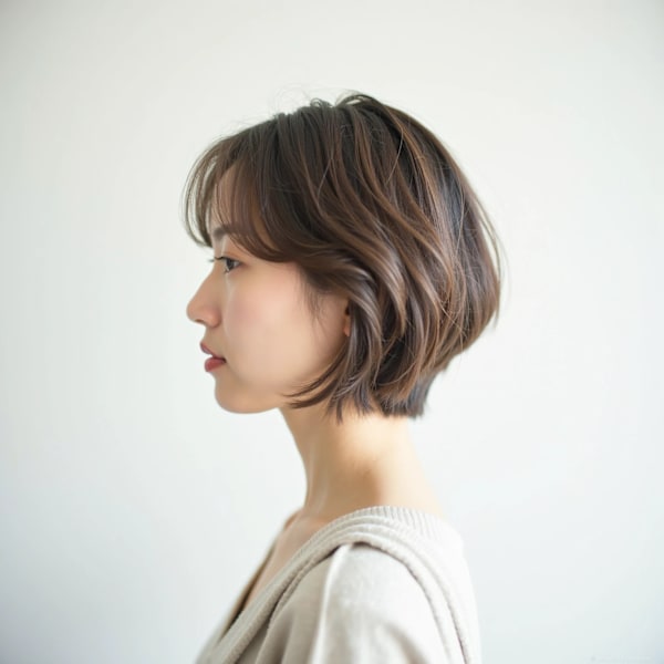 軽やかニュアンスショートボブ|COMMON hair design【コモン ヘアー デザイン】