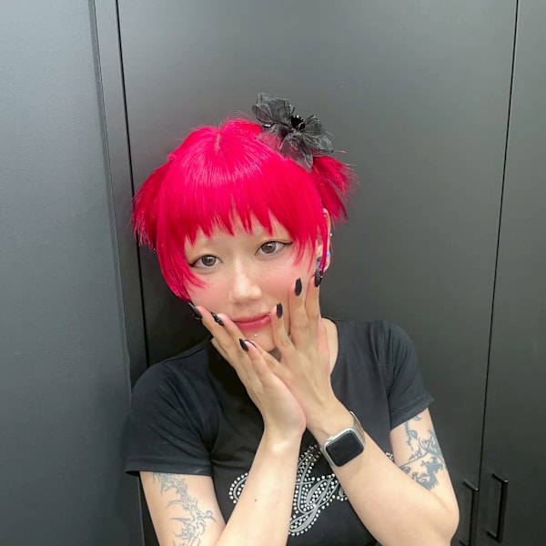 レッドピンク ケアブリーチ ブリーチカラー 原宿/表参道