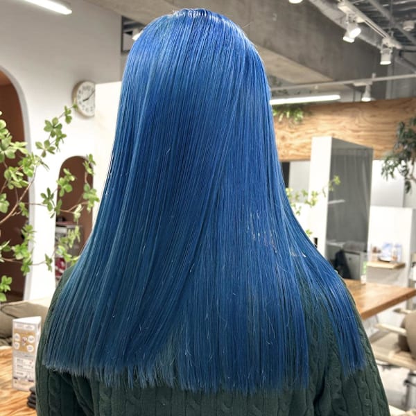 hinari/ブルーカラー/スカイブルー/ハイトーンロング