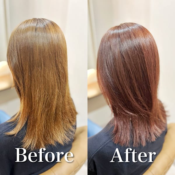 白髪ぼかし(ピンクベージュ)白髪キレイにマイナス10歳