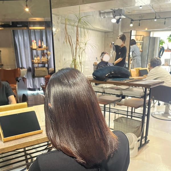 髪質改善×ストレート×カット【AInoa Hanare】